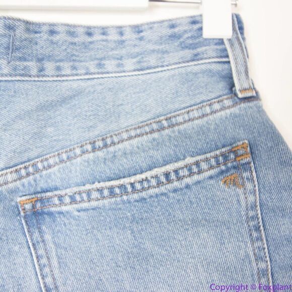 NEW Madewell Relaxed Denim Shorts in Homecrest Wash: Ripped Edition, 24 - Picture 8 of 14